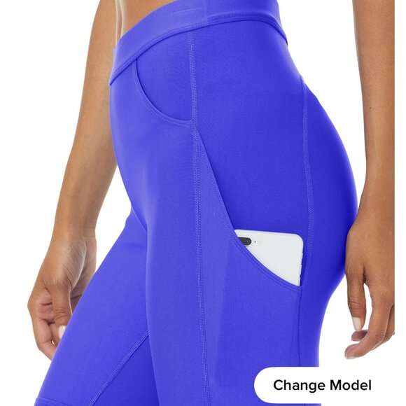 ALO Yoga Pants - Alo Yoga High-Waist Airlift 4 Pocket Utility Legging - Black Size Small